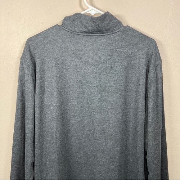 NEW GEORGE XL DARK GREY PULLOVER JACKET ZIP COLLAR STRETCH GOLF ATHLETIC - Picture 4 of 10